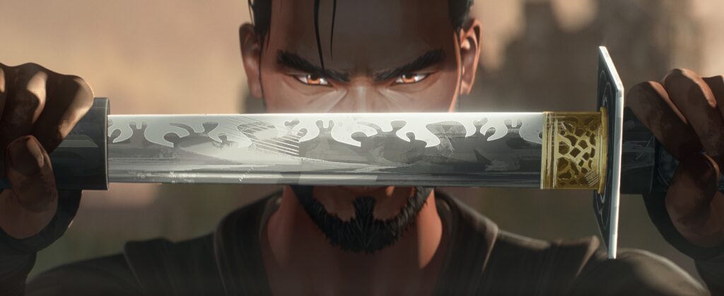 Samurais, vikingos, aviadores y violentos enfrentamientos engalanan Cazador de Cazadores. Foto: Hulu / 20th Century Studios