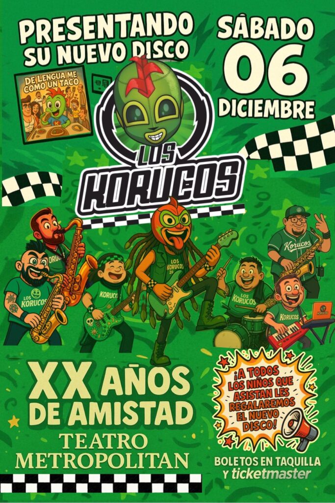 Los Korucos se presentarán en el Teatro Metropólitan
