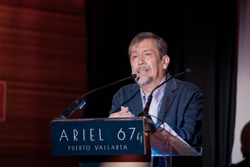 Armando Casas, director de la Academia Mexicana de Arte y Ciencias Cinematográficas, estuvo también presente en el anuncio de los nominados. Foto: AMACC