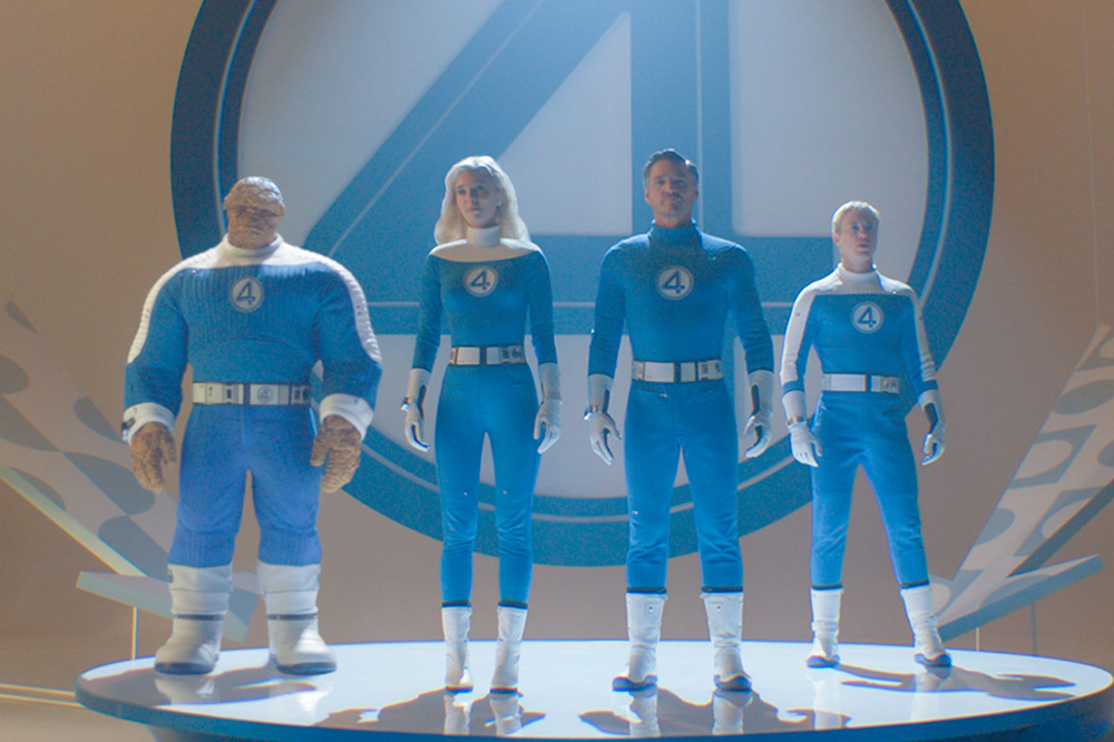 Ebon Moss-Bachrach, Vanessa Kirby, Pedro Pascal y Joseph Quinn son los 4 Fantásticos. Foto: 20th Century Studios/Marvel Studios