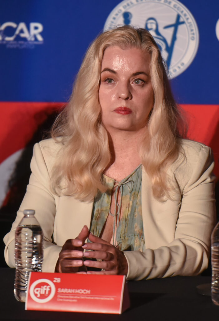 Sarah Hoch, directora del GIFF Festival Internacional de Cine de Guanajuato. Foto: GIFF