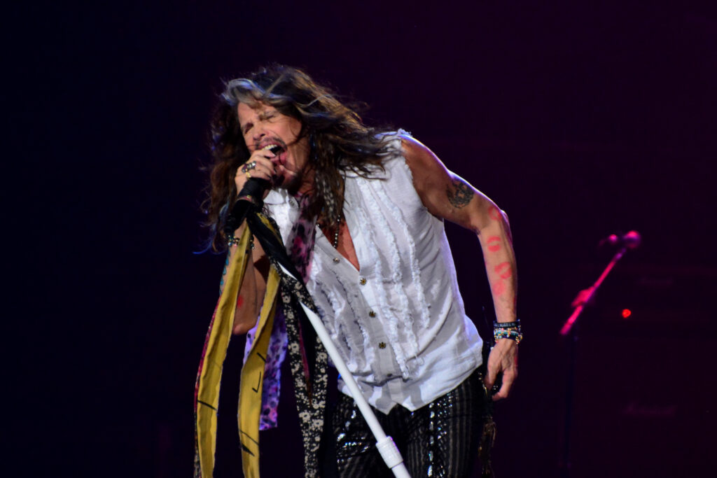 Steven Tyler con Aerosmith desde la Arena CDMX / Foto: Andre Dulché