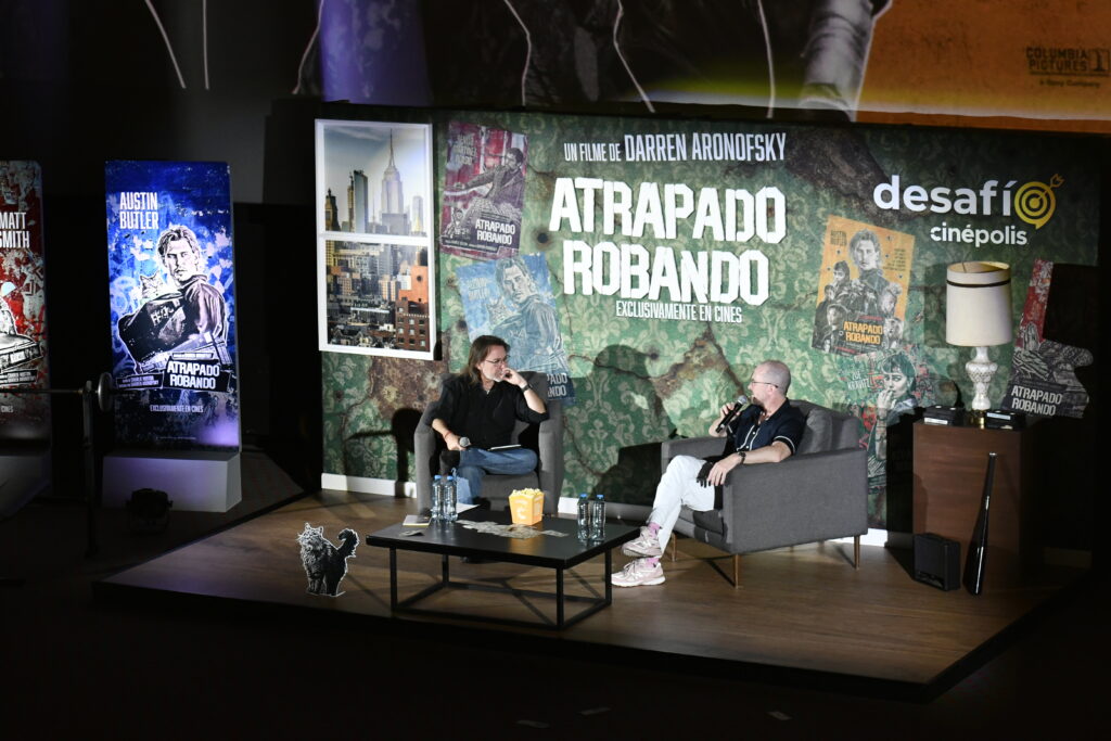 Darren Aronofsky tomó el control de la clase magistral en CDMX. Foto: Sony Pictures México