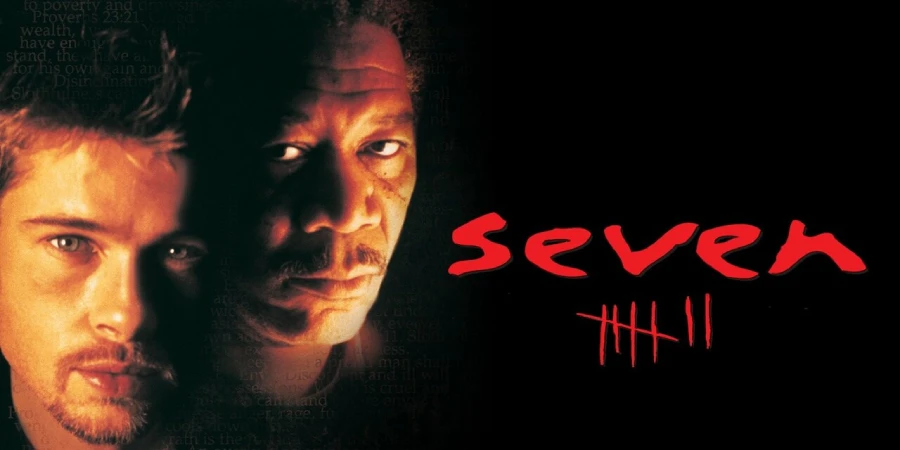 Seven, una cinta interpretaada por Brad Pitt y Morgan Freeman