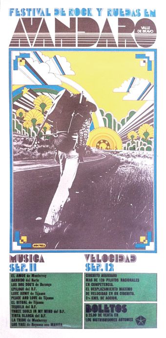 poster original del festival de Avándaro