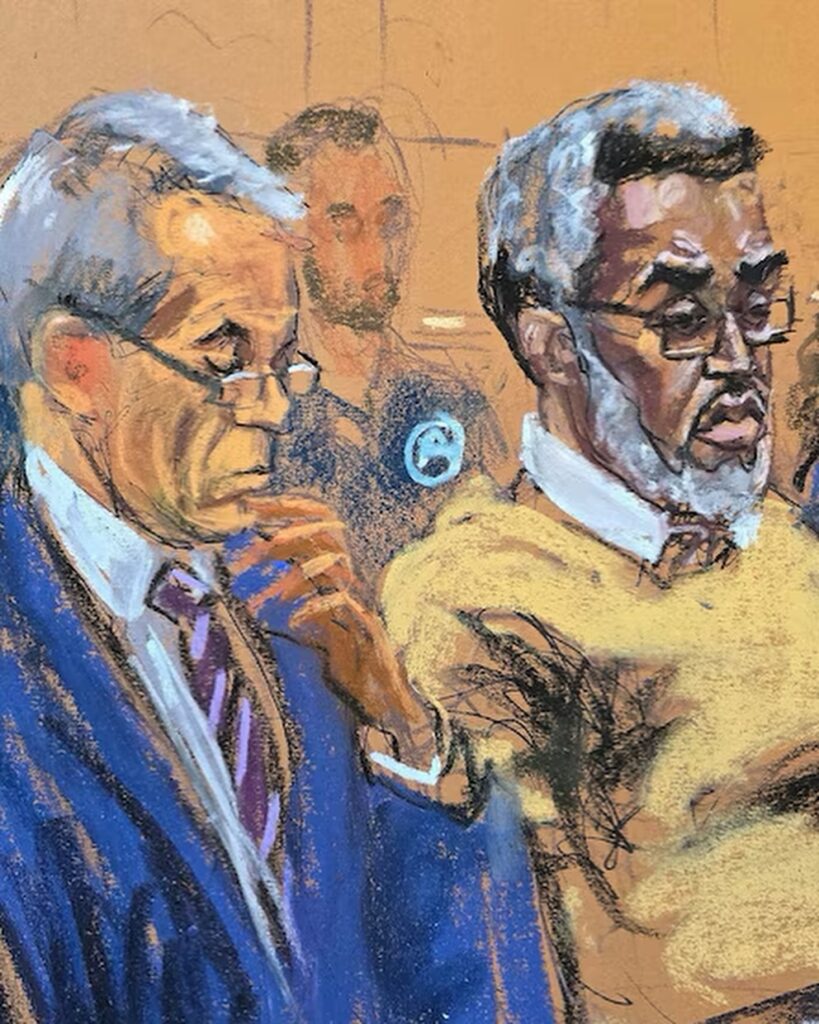 Sean Combs en el juicio en Nueva York para escuchar su sentencia