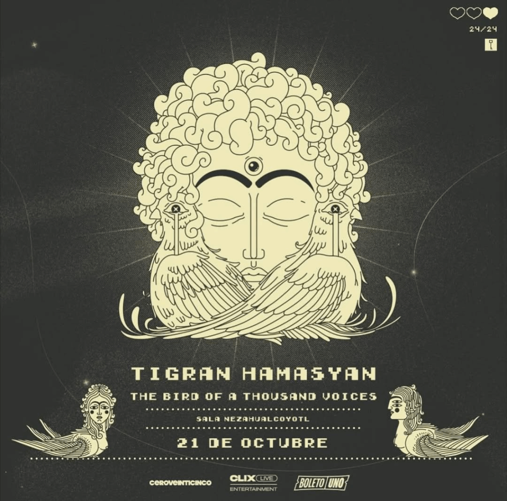 Tigran Hamasyan en la Sala Nezahualcóyotl / Foto: Redes Sociales