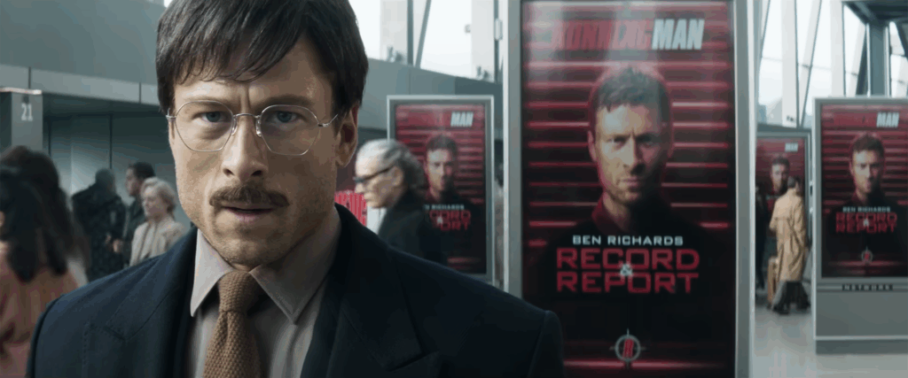 Glen Powell tiene que correr o morir en El Sobreviviente. Foto: Paramount Pictures