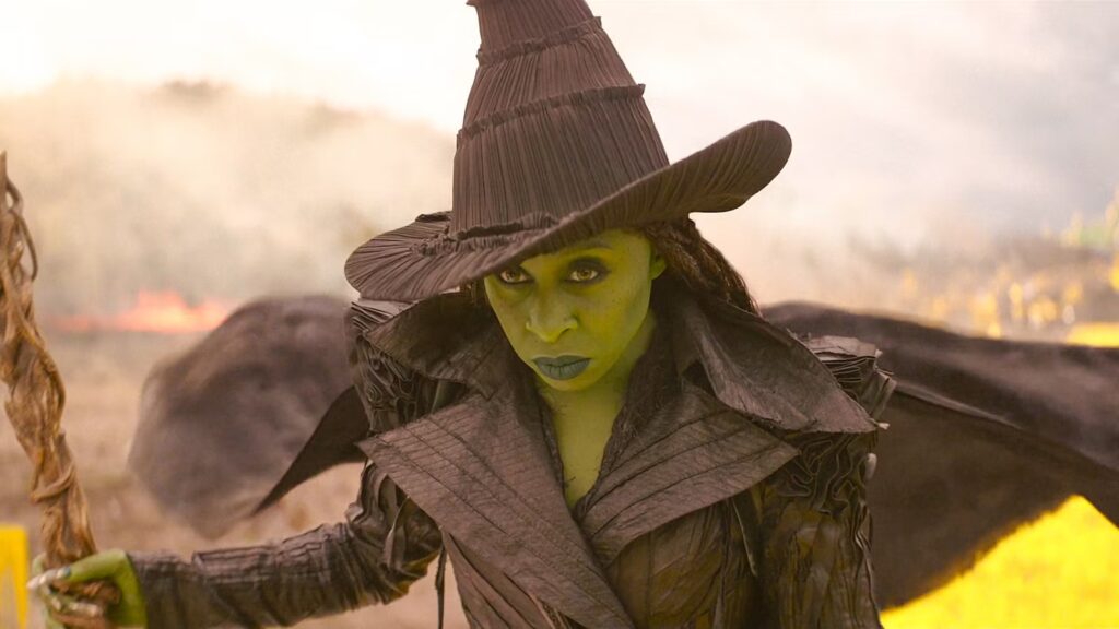 Cynthia Erivo da una gran interpretación de Elphaba en Wicked Por Siempre. Foto: Universal Pictures