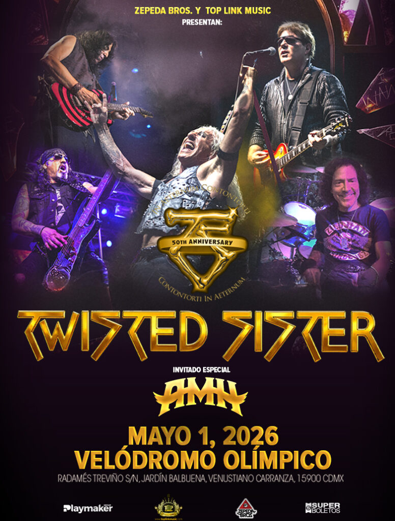Twisted Sister celebrará 50 años en el Velódromo Olímpico de la CDMX