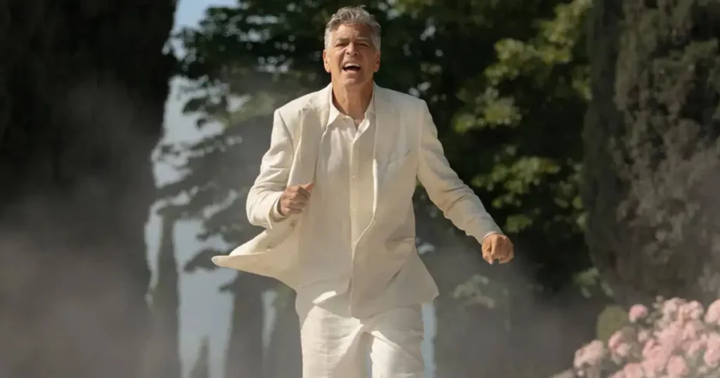 Cual Mastroianni y Fellini, Clooney y Baumbach crean una interesante reflexión sobre la vida y el arte en Jay Kelly. Foto: Netflix