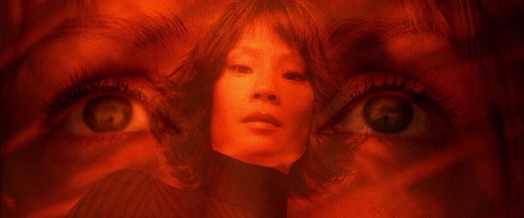 O-Ren Ishii disolviendose en los ojos de beatrix