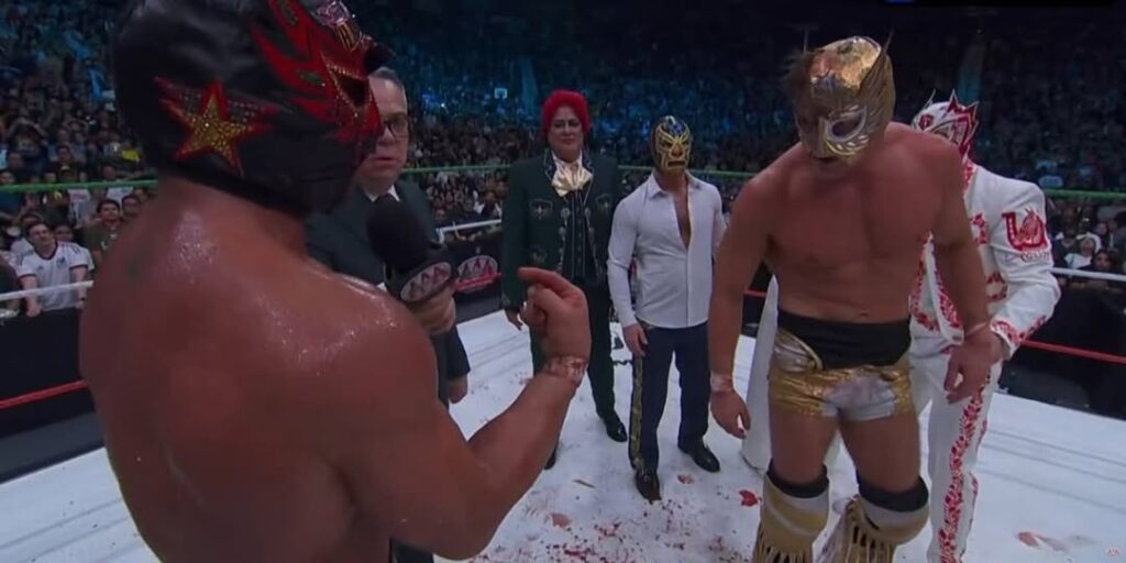 Respeto total. El Grande Americano recibió la gloria y la máscara de Chad Gable, el "Original" Grande, que promete volver a nuestra tierra por más.