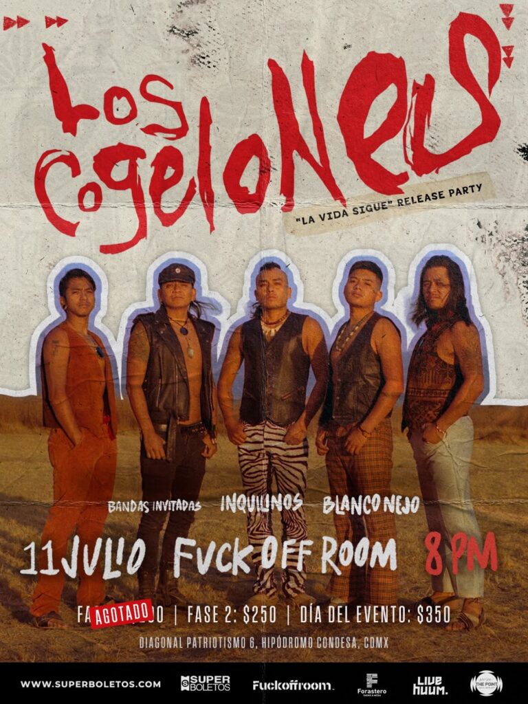 Los Cogelones presentarán su álbum Bailar en el Fuck Off Room de la CDMX 